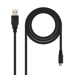 CABLE USB AM/MICRO B/M 0.8M...